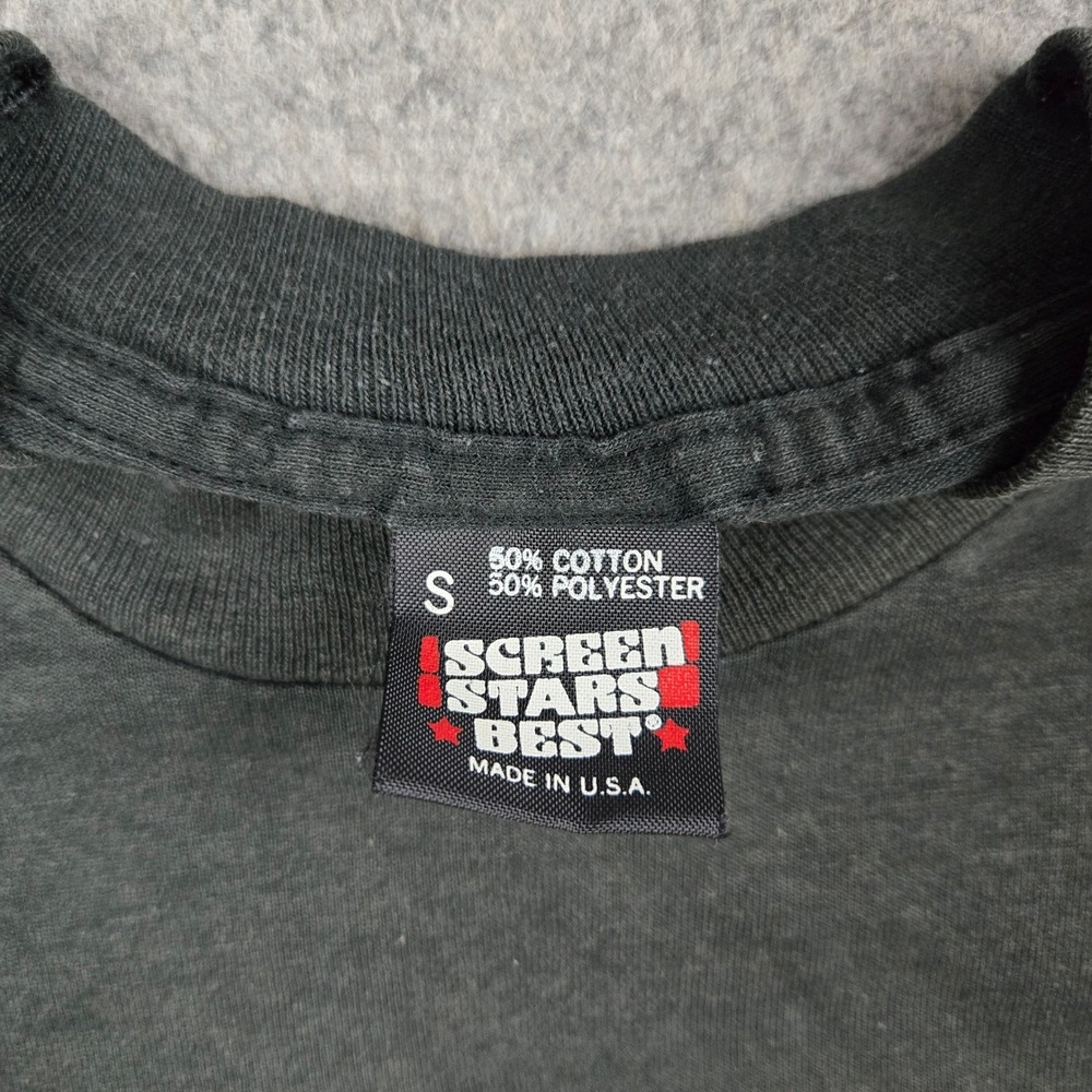 Vintage Indy Car Racing T Shirt Mens Small Black 90s Single Stitch USA Signed - Picture 7 of 13